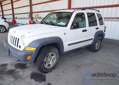 2007 Jeep Liberty Sport из США, поврежденный, VIN 1J4GL48K97W670098